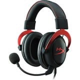 HyperX Cloud II, 7.1 virtual surround over-ear gaming headset Zwart/rood, Pc, Mac, PlayStation 4, Xbox One