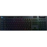 Logitech G915 LIGHTSPEED Wireless RGB Mechanical Gaming Keyboard Zwart, BE Lay-out, GL Tactile, RGB leds, Bluetooth