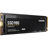 SAMSUNG 980, 500 GB SSD MZ-V8V500BW, M.2 (2280), PCIe Gen 3.0 x4, NVMe 1.4
