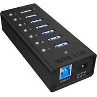 ICY BOX IB-AC618 usb-hub 7x USB-A 3.2 (5 Gbit/s), USB charge port