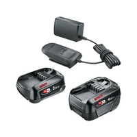 Bosch BOSCH Batterie-Set 18V 2Ah + 4Ah + AL18V oplader Zwart