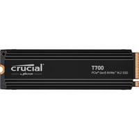 Crucial T700 Heatsink 1 TB SSD Zwart, CT1000T700SSD5, PCIe 5.0 x4, NVMe 2.0, M.2 2280