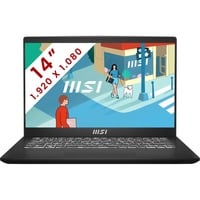 MSI Modern 14 (C13M-423BE) 14" laptop Zwart | Core i5-1335U | Iris Xe Graphics | 8 GB | 512 GB SSD