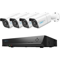 Reolink RLK8-800B4-AI, 8MP 4K Ultra HD PoE beveiligingsset  beveiligingscamera Wit/zwart, 2TB
