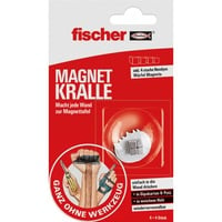 fischer GOW Magneten, 4 stuks magneet Zilver