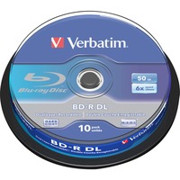 Verbatim BD-R 50 GB blu-ray media 6x, 10 Stuks, Retail