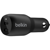 Belkin BOOSTCHARGE 2-poorts USB-C-autolader