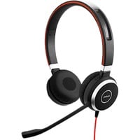 Jabra Evolve 40 MS Duo on-ear headset Zwart/zilver