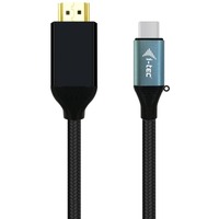i-tec USB-C > HDMI adapter Zwart, 1,5 meter, 4K 60 Hz
